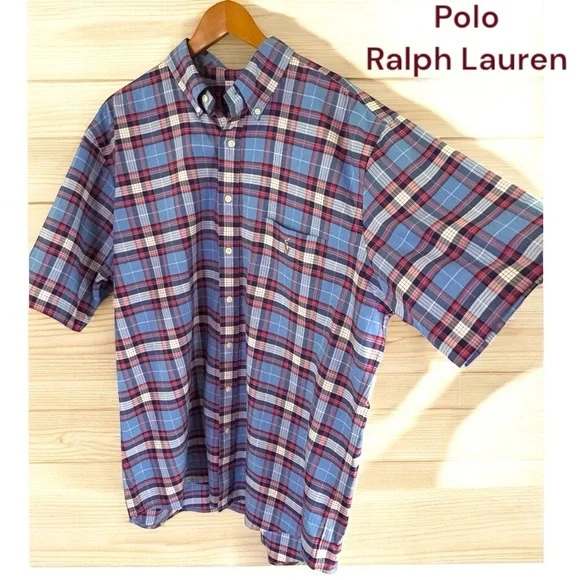 Polo Ralph Lauren-NWT men’s casual untucked short sleeved shirt. XL tall. New! - Picture 8 of 12